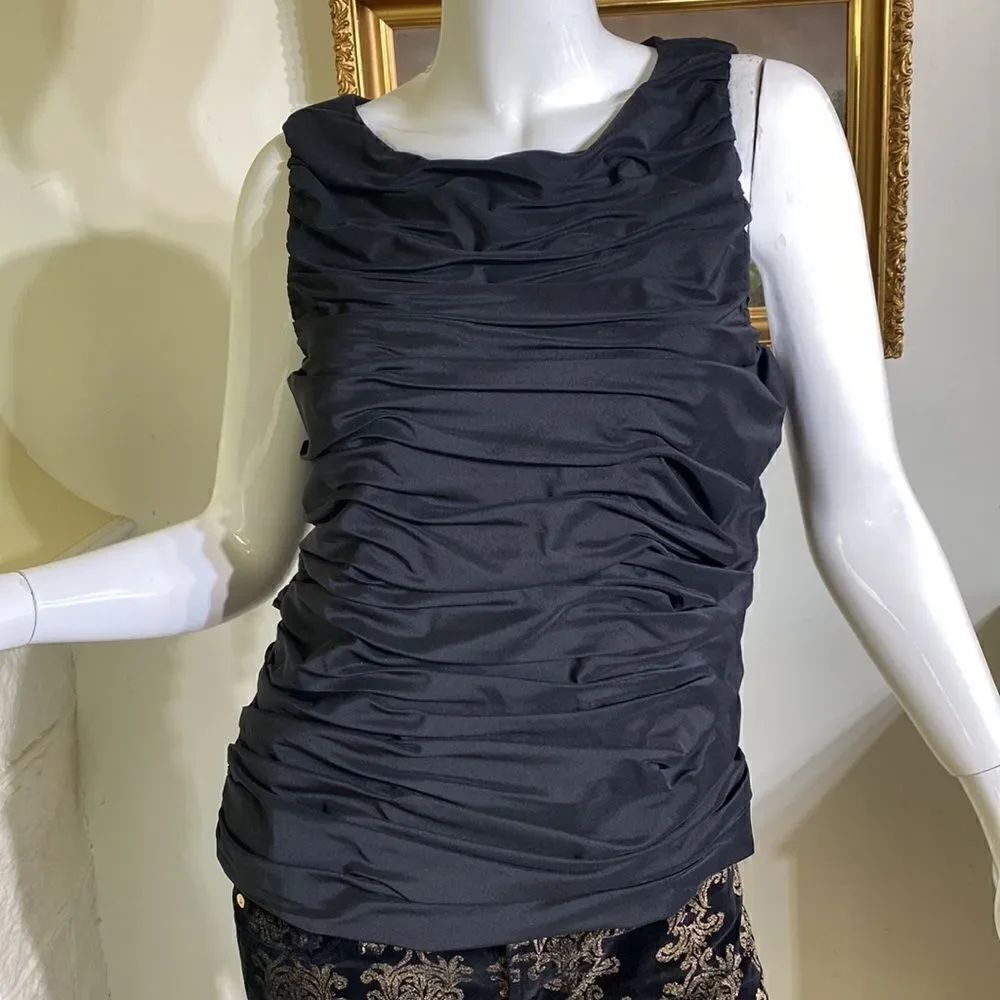 Calvin Klein Rushed Sleeveless Top - Picture 7 of 16